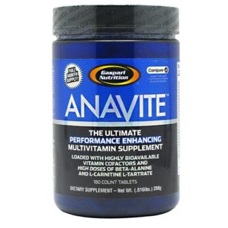Gaspari Anavite Tablets provides essential nutrition, gives muscle energy to workout harder and longer, aids in recovery.
