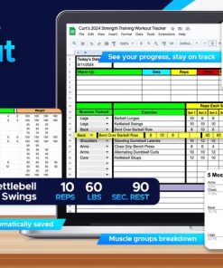 google sheets workout tracker