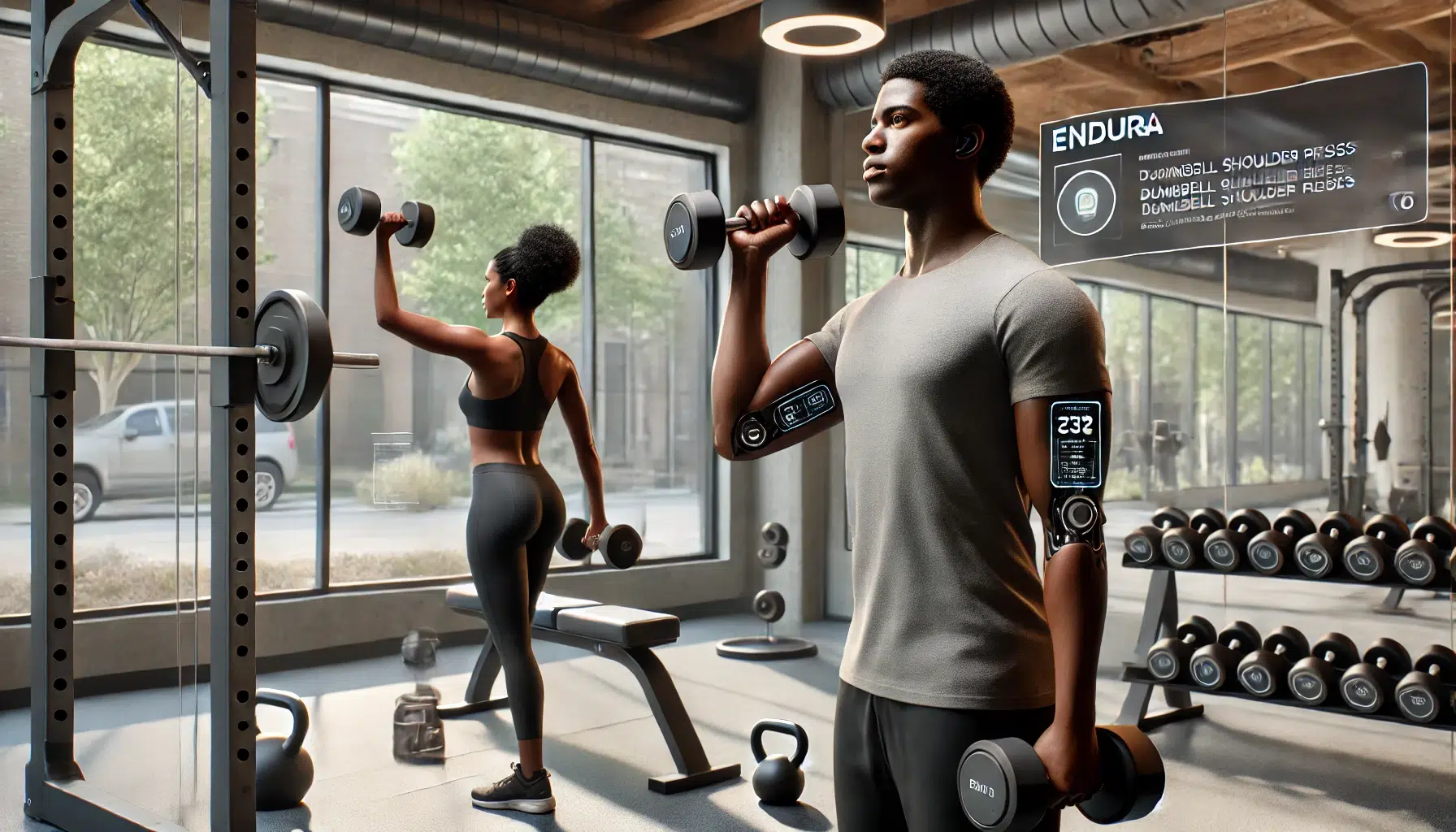 Weightlifting workout with Endura